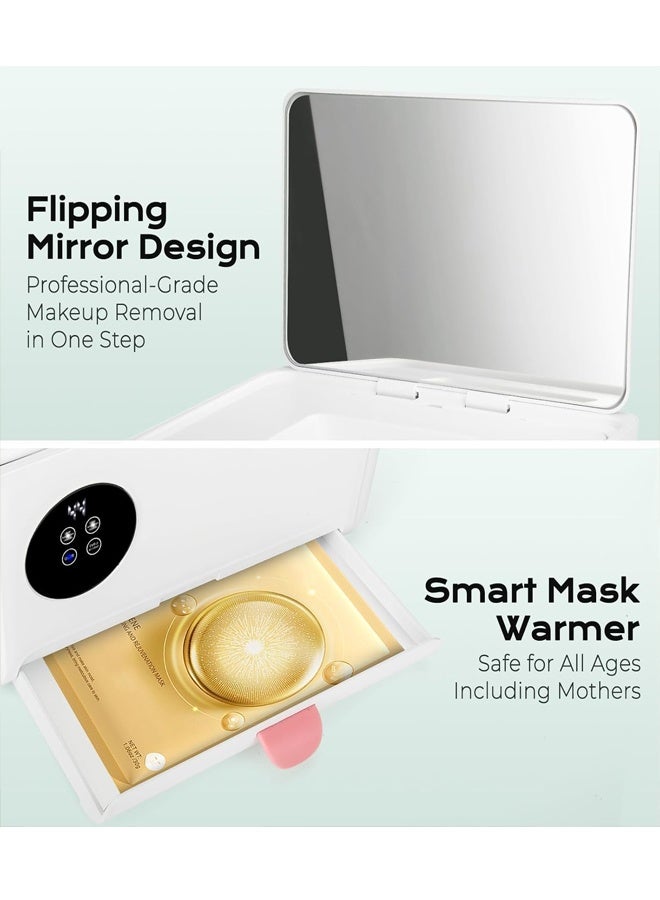 بيوينتي مدفئ مناديل الأطفال وجهاز توزيع المناديل المبللة مع مدفئ للأقنعة، مزود بتحكم ذكي دقيق في درجة الحرارة، سعة كبيرة، شاشة لمس بشاشة عرض LED، تسخين متساوٍ، تشغيل هادئ لغرف الأطفال والسفر - Image 5